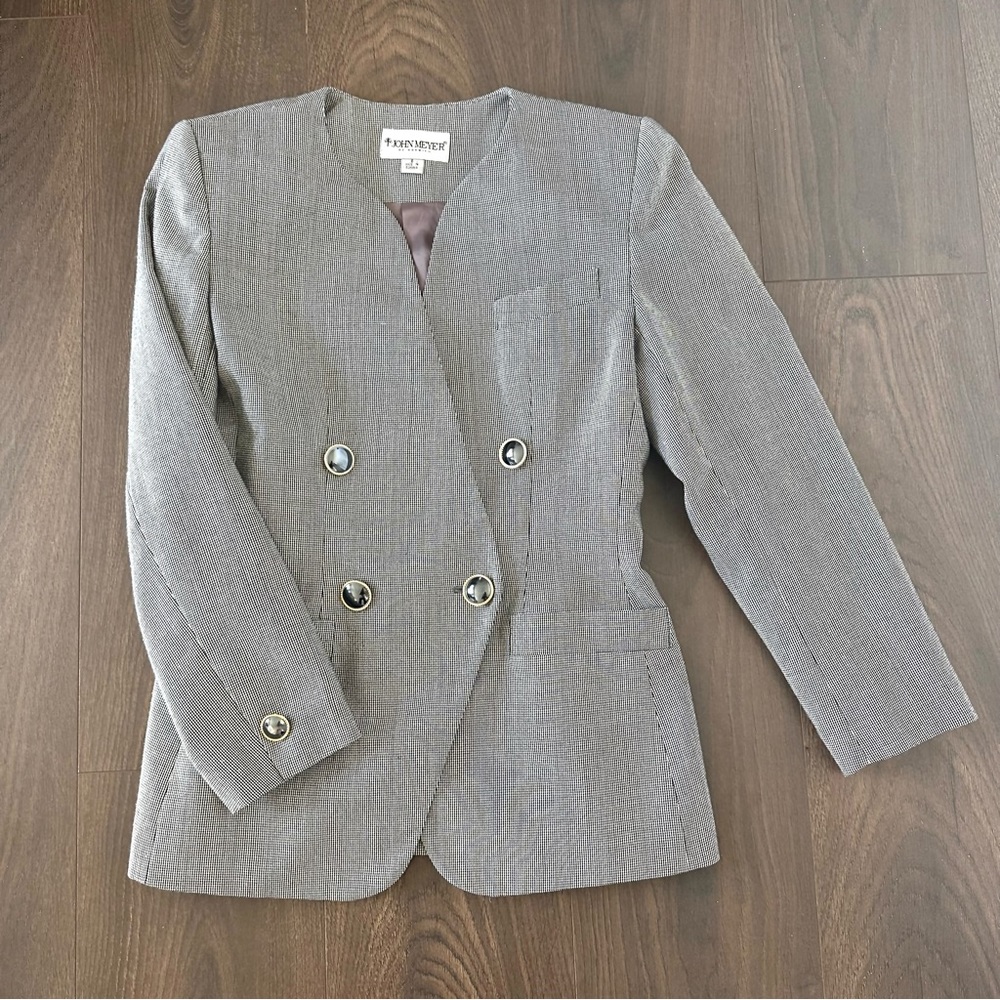 Rare Vintage 70s John Meyer of Norwich Blazer Jacket Size 8